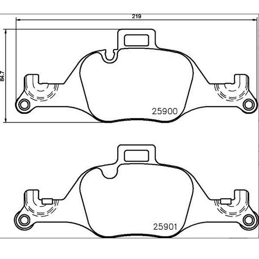 Product of Brembo P06107 Brake Pad - Set Of 4 