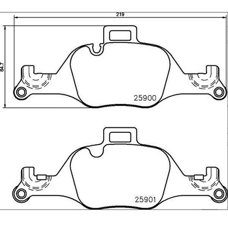 Product of Brembo P06107 Brake Pad - Set Of 4 