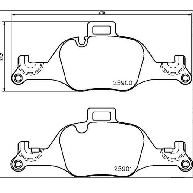 Product of Brembo P06107 Brake Pad - Set Of 4 
