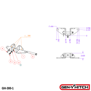 Gen-Y Hitch Gh-300-1 Weight Distribution Hitch Sway Control Ball Mount||gh-300-1_1.Png||86||gyhgh3001||1737487