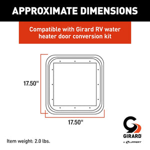 Product of Lippert Components 2gwhdtr-B Water Heater Access Door Hardware