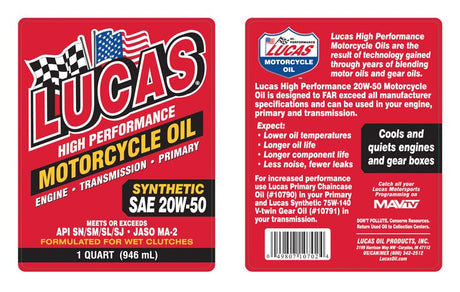 Product of Lucas Oil 10702 Oil