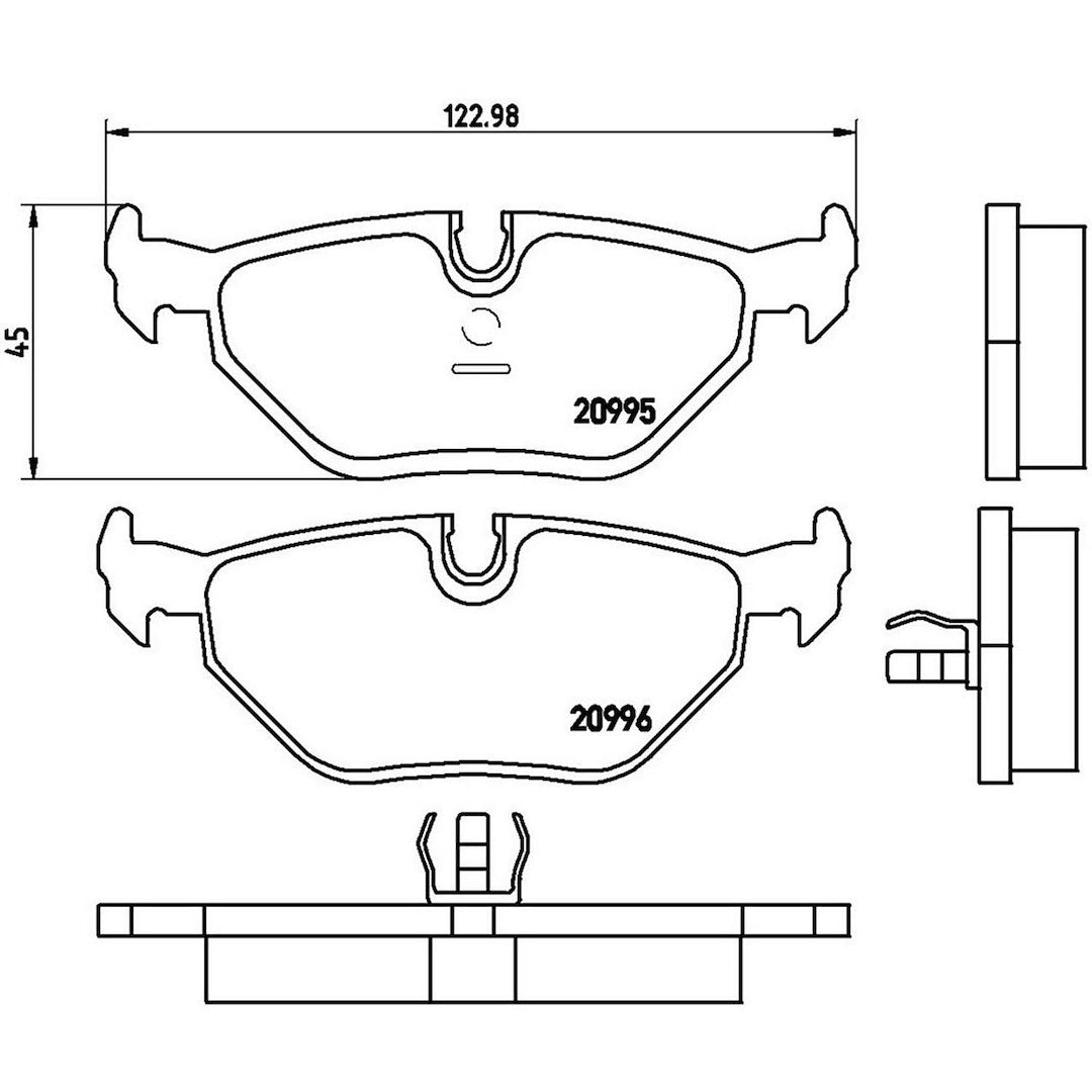 Product of Brembo P06011 Brake Pad - Set Of 4 