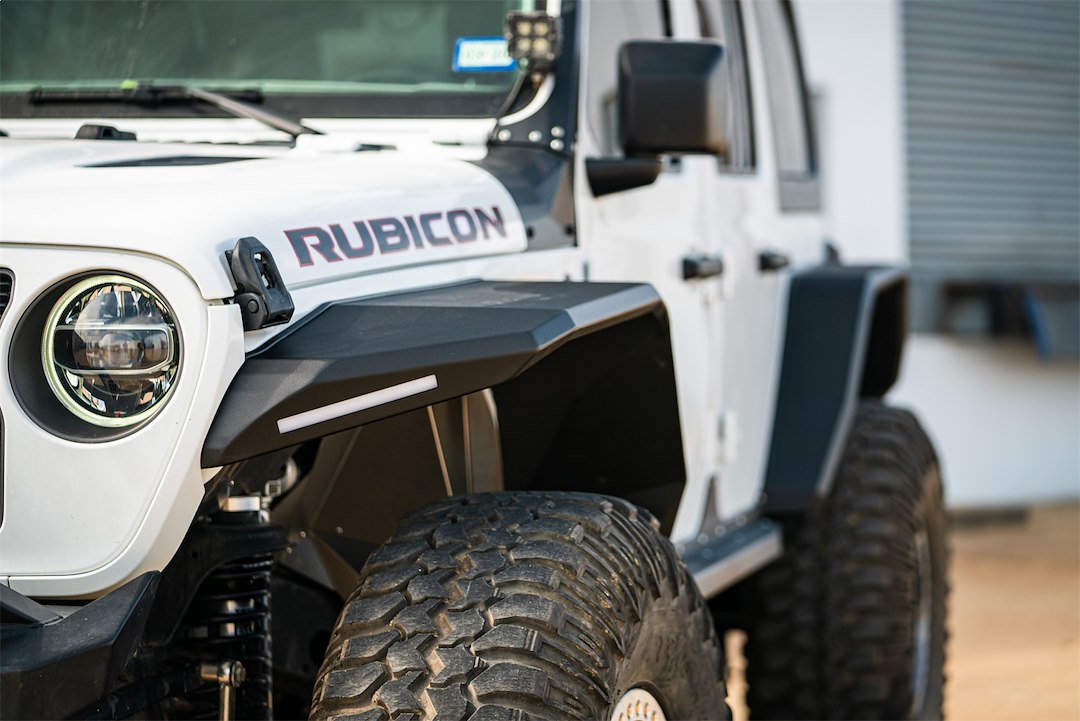 Product of Road Armor 518AFFWB Non-Exposed Fasteners Black Fender Flare - 