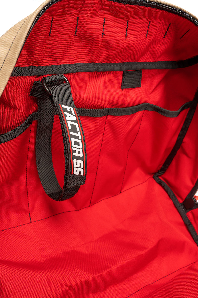 Factor 55 00482 Gear Bag||00482 Medium Tan Bag - Inside-Close.Jpg||88||fac00482||1362229