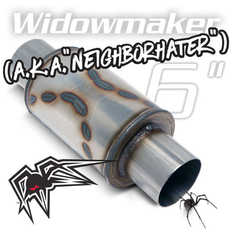Product of Black Widow Exhaust BW0012-30 Widowmaker Stainless Steel Exhaust Muffler 