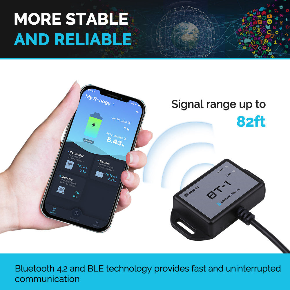 Renogy Rcm-Bt1-G2-Us Bluetooth Interface Module||rcm-Bt1-G2-Us_5.Jpg||90||ren9714415||2259492