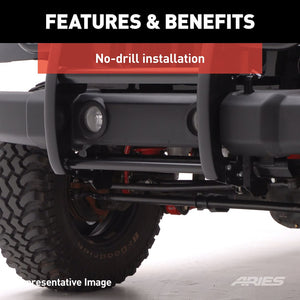 Product of Aries 1053 Grille Guard 1-Piece Black Semi Gloss Powder Coated 