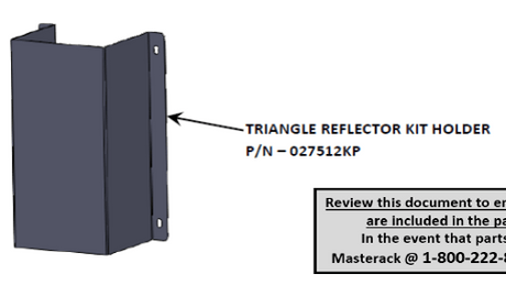 Masterack 027512kp Emergency Reflector Kit Holder||027512kp_1.Png||86||mst027512kp||2217334