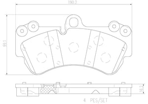 Product of Brembo P85069N Brake Pad - Set Of 4 