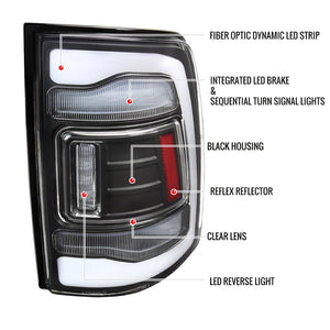Product of Spec-D Tuning LT-RAM13JMLED-SQ-RS Tail Light Assembly 