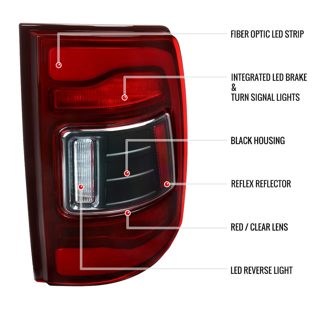 Product of Spec-D Tuning LT-RAM09RLED-RS Tail Light Assembly 