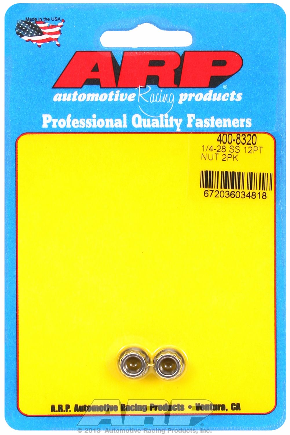 Arp Auto Racing 400-8300 Nut||400-8320.Jpg||85||a144008300||1485161