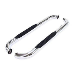Product of TrailFX A0029S TFX Round Tube Side Steps Nerf Bar With Surface Steps 