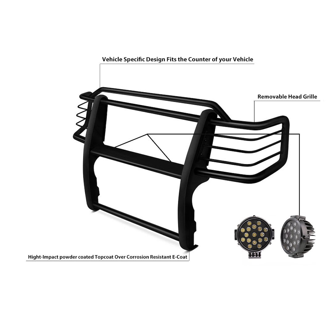 Black Horse Offroad 17tn23ma-Plb Grille Guard||17tn23ma-Plb_4.Jpg||89||blk7tn23maplb||1193088