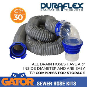 Product of Duraflex 22007 30 Feet Gray Sewer Hose Yes 