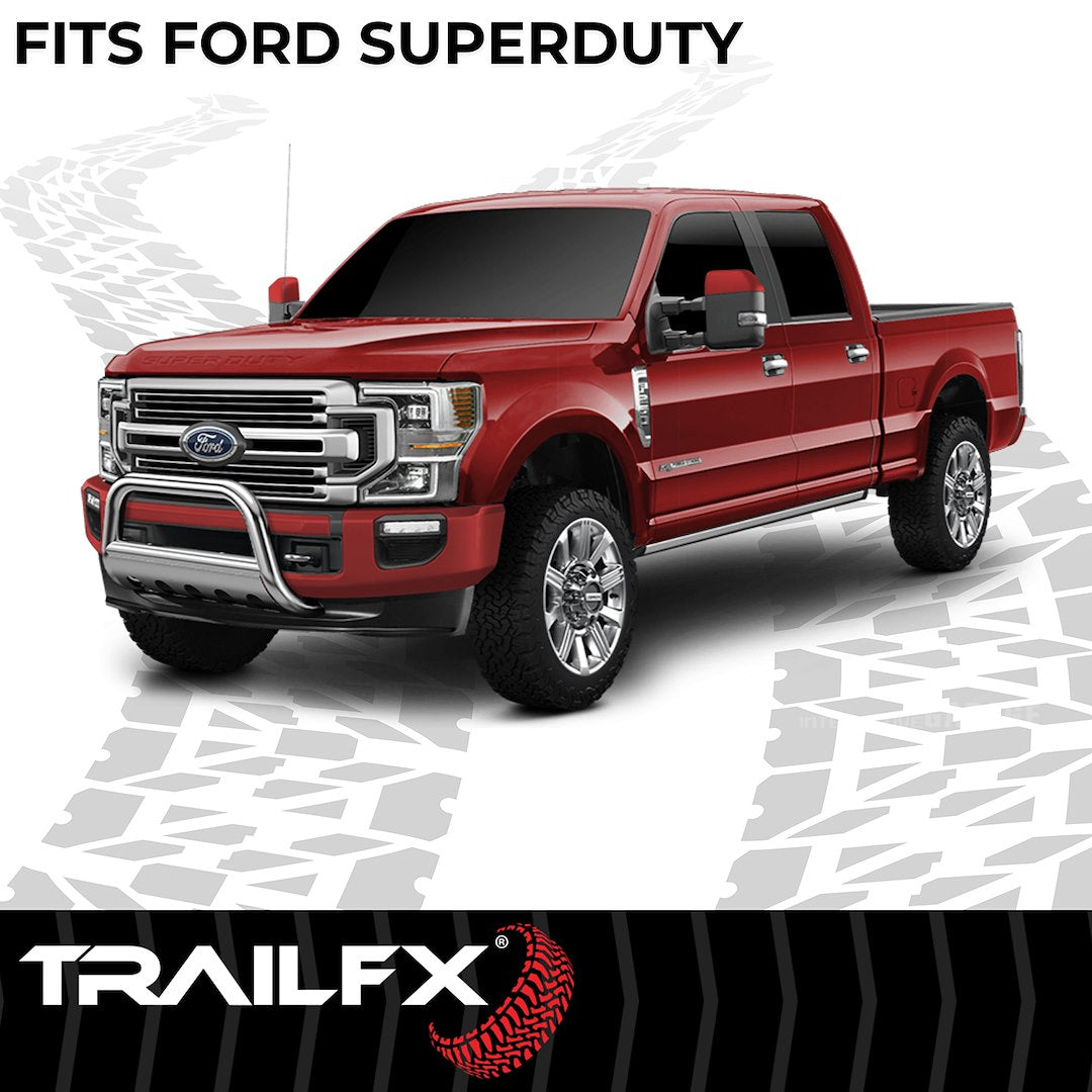 Product of TrailFX B0034S Bull Bar Polished 3 Inch Yes with skid plate 