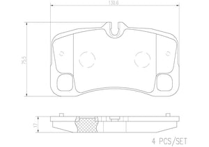 Product of Brembo P65022N Brake Pad - Set Of 4 