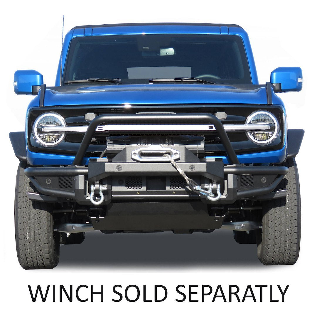 Product of Black Horse Offroad AFB-FB22HD Armour Steel Powder Coated Bumper 