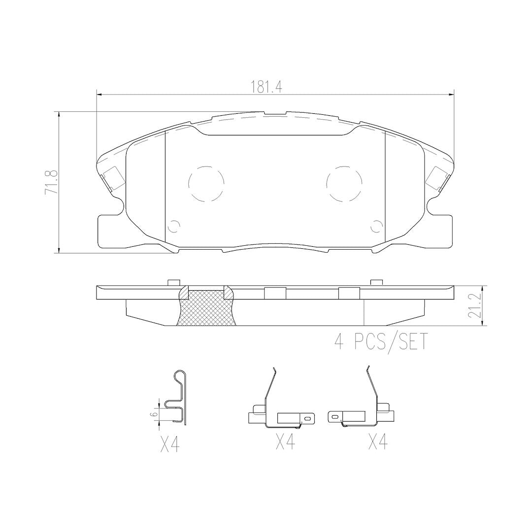 Brembo P18037n Brake Pad||p18037n_Drw.Jpg||87||brmp18037n||1752719