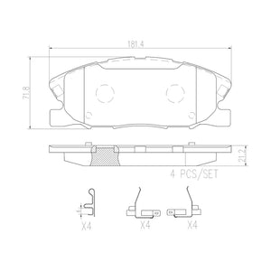 Brembo P18037n Brake Pad||p18037n_Drw.Jpg||87||brmp18037n||1752719