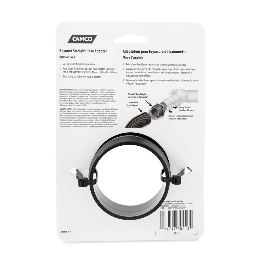 Camco 39413 Sewer Hose Connector||39413_4.Jpg||89||c1w39413||869955