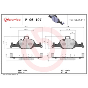 Brembo P06107 Brake Pad||p06107_Drw.Jpg||88||brmp06107||1752568