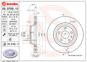 Brembo 09976811c02 Brake Rotor||09.9768.11-D.Jpg||86||brm09976811||1280111