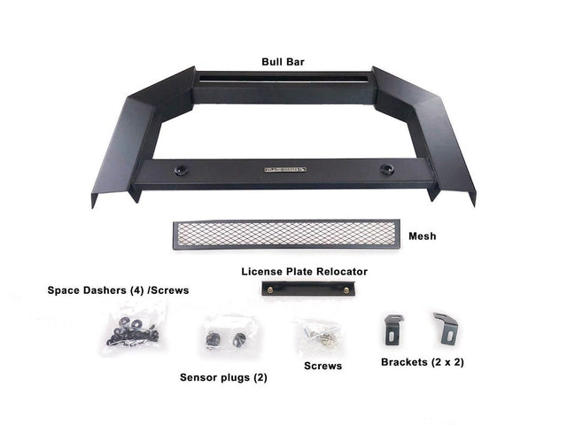 Product of Black Horse Offroad AB-F06-NL Bull Bar  with skid plate 