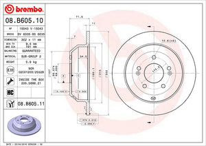 Brembo 08b60511c02 Brake Rotor||08.B605.11_2.Jpg||87||brm08b60511||1653732