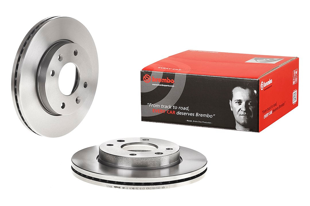 Product of Brembo 09955520C02 Vented 1 Piece Brake Rotor 