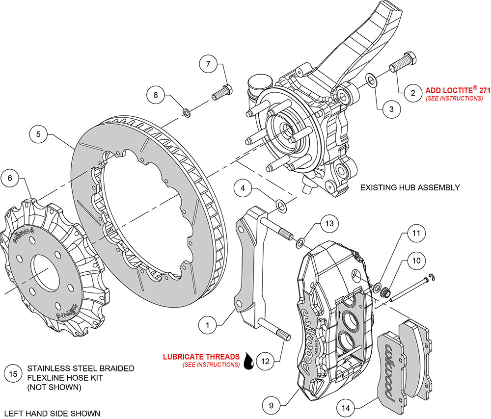 Product of Wilwood Brakes 140-13865-R Brake Conversion Kit