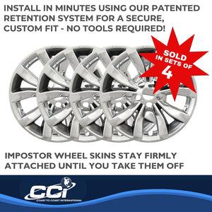 Product of Coast To Coast IWCIMP381CC Black/ Silver Set Of 4 