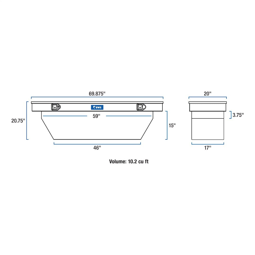 Product of UWS TBSD-69-A-BLK Standard Profile Toolbox 