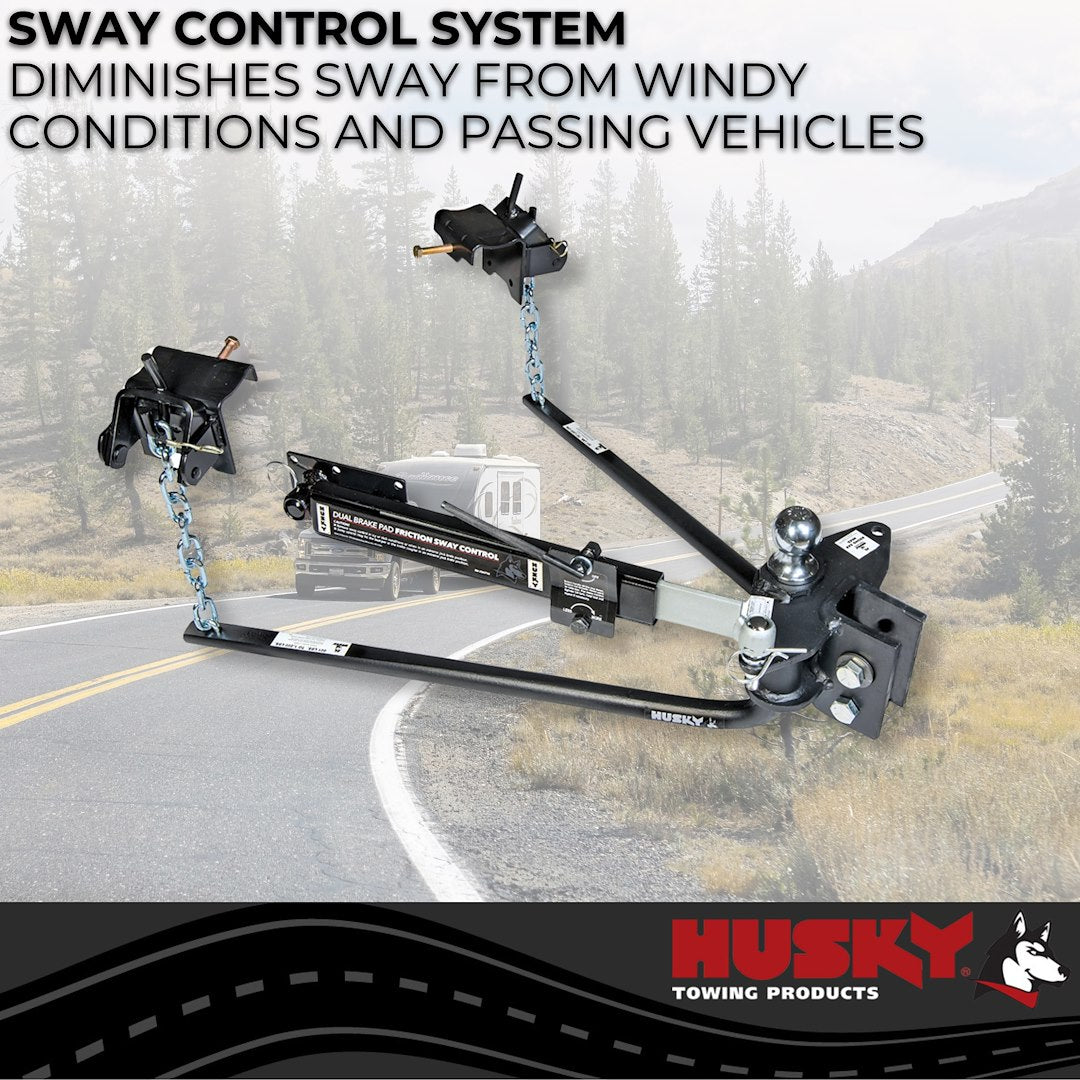 Product of Husky Towing 33093 12000 Pound Round Bar Weight Distribution Hitch 