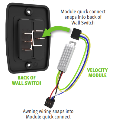 Product of Velarium Va0801 Awning Switch