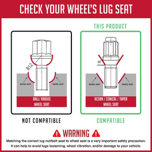Product of Coyote Wheel Accessories 63K558-28 60 Degree Conical 15x1.25 Lug Nut 