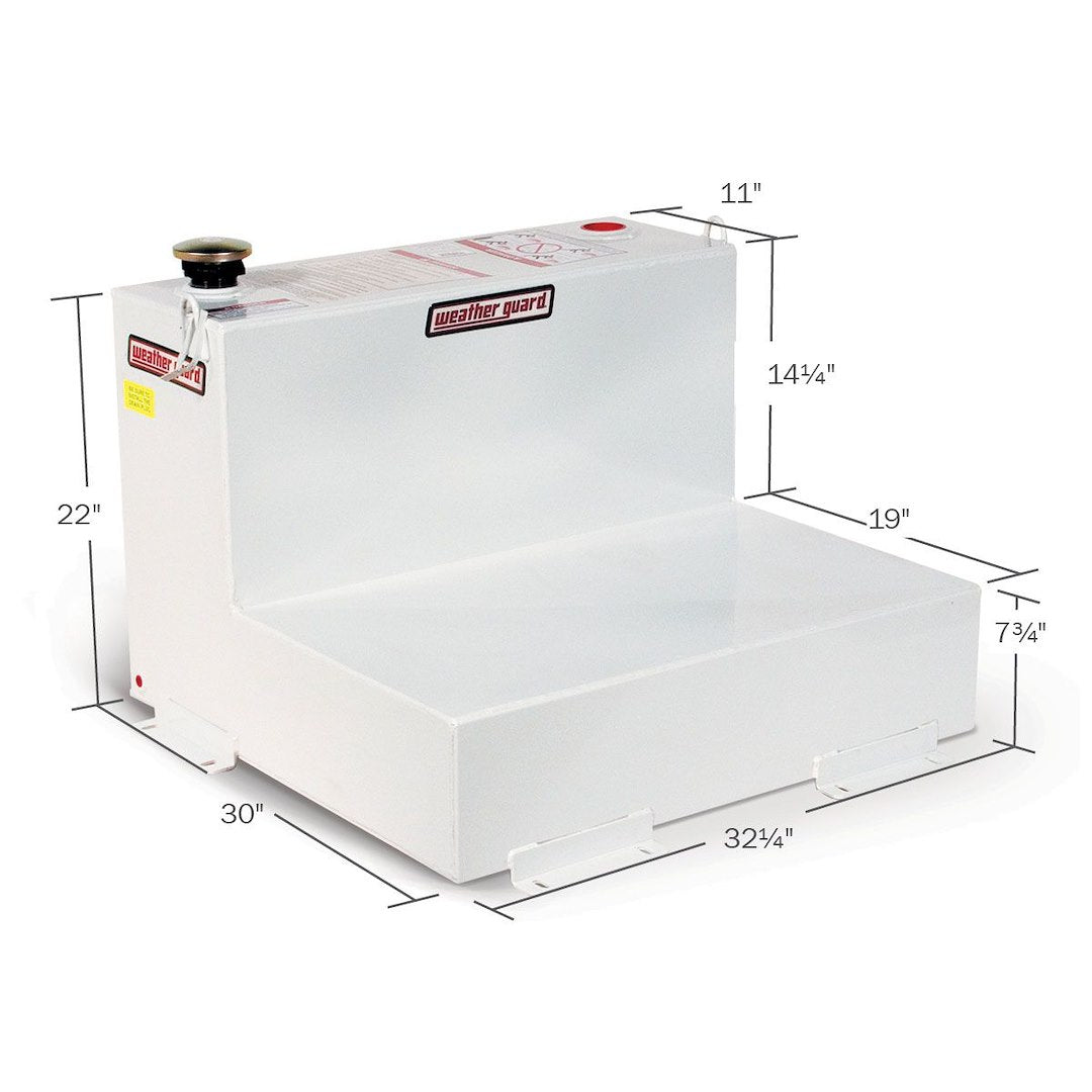 Product of Weather Guard (Werner) 350-3-02 Diesel Liquid Transfer Tank 50 Gallon L-Shape 