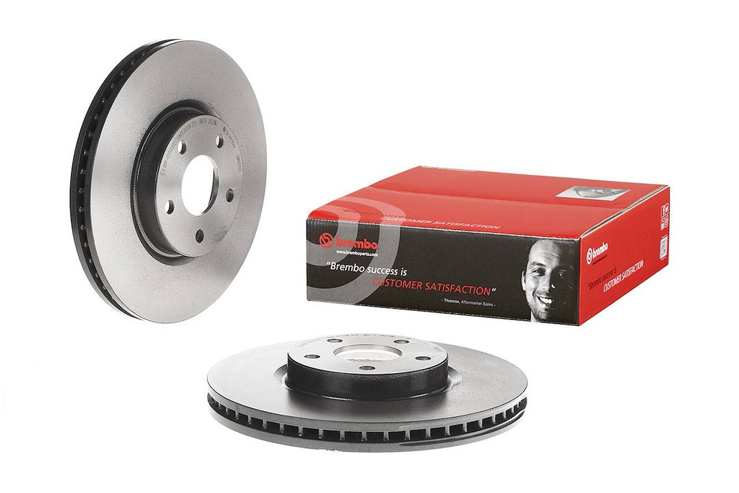 Product of Brembo 09N25521C02 Vented 1 Piece Brake Rotor 