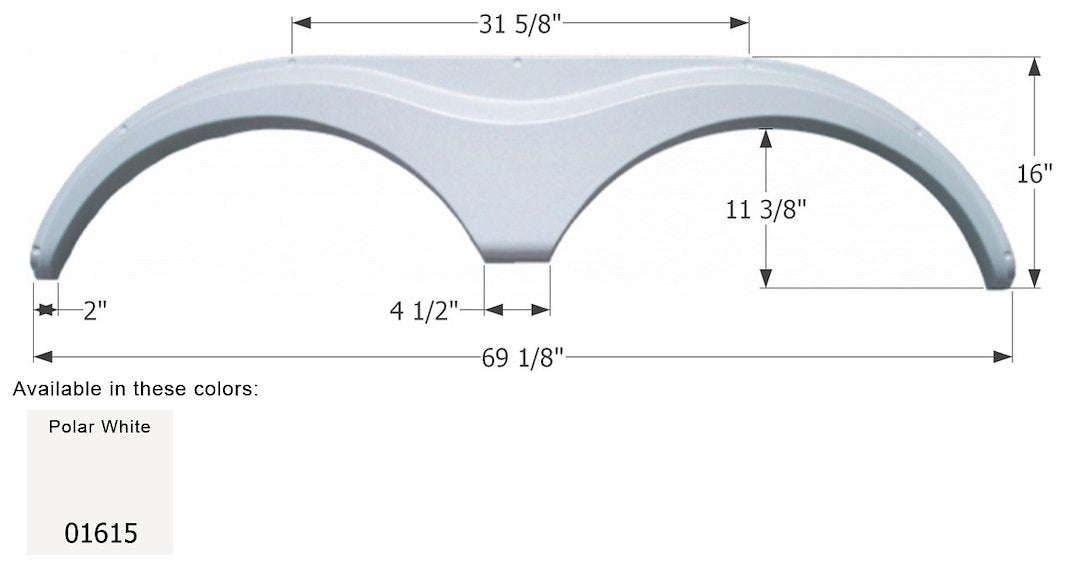 Product of Icon 01615 Fender Skirt
