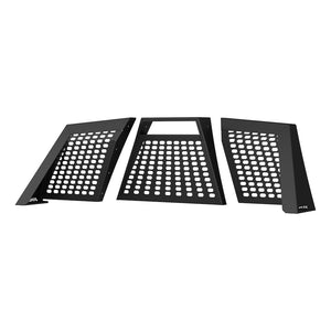 Product of Aries 1110117 Bolt-On Black Carbide Powder Coated Octagonal Grid Mesh Headache Rack 