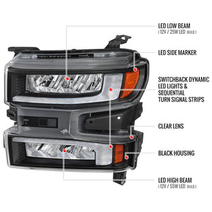 Spec-D Tuning 2lhe-Siv1915jm-G3-Rs Headlight Assembly||||93||sdt1915jmg3rs||1918792