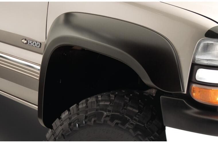 Product of Bushwacker 40938-02 Non-Exposed Fasteners Black Fender Flare - Set Of 4 