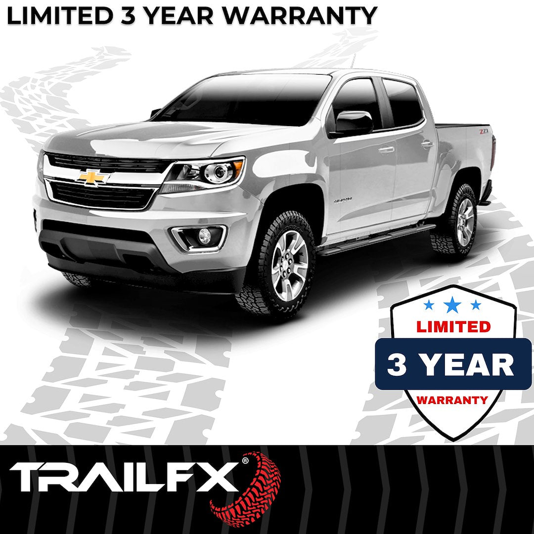 Product of TrailFX A4010B TFX 4" Trapezoid Side Steps Nerf Bar With Surface Steps 