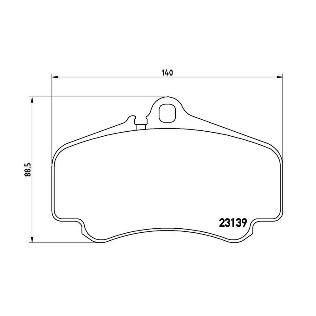 Product of Brembo P65011 Brake Pad - Set Of 4 