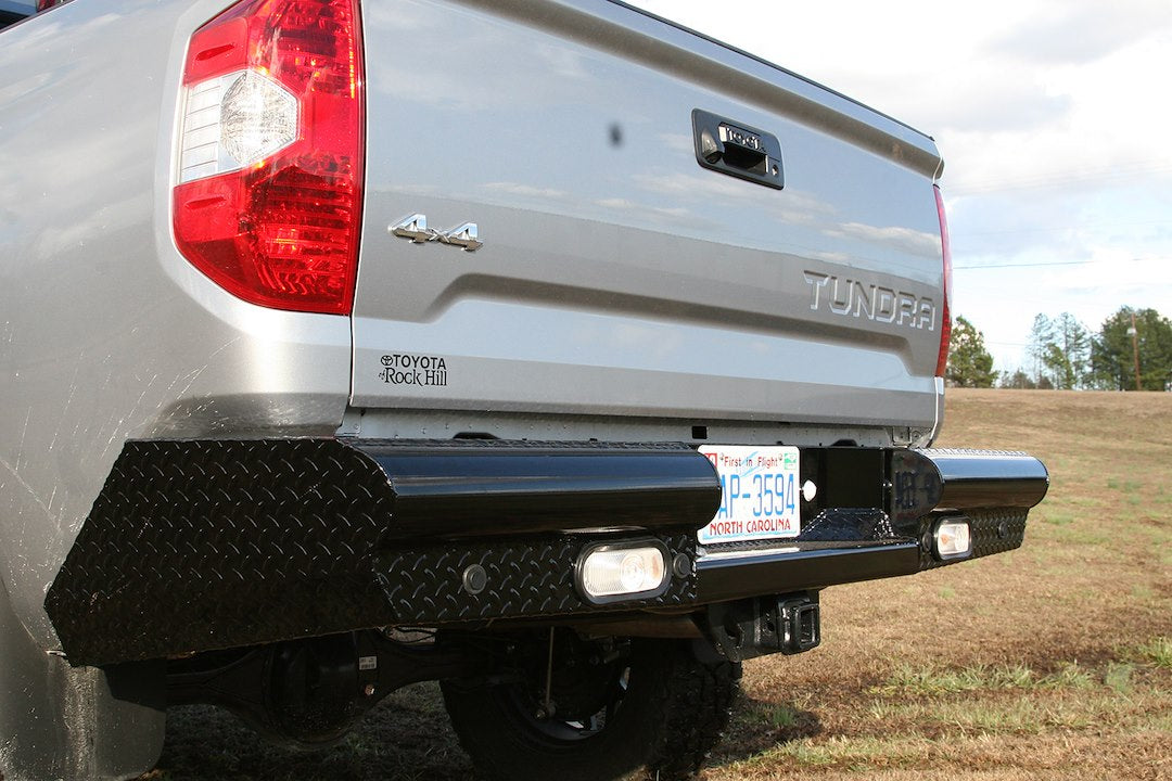 Product of Fab Fours TT14-T2850-1 Black Steel Steel Gloss Powder Coated Bumper 