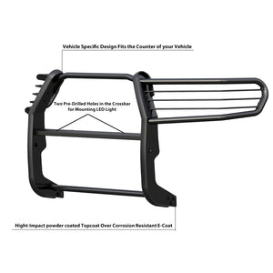 Product of Black Horse Offroad 17A096402MA Grille Guard Modular Black Powder Coated 