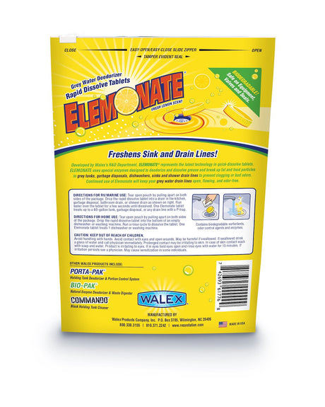 Product of Walex ELEMBG Lemon Waste Holding Tank Treatment for 50 Gallon Tanks 