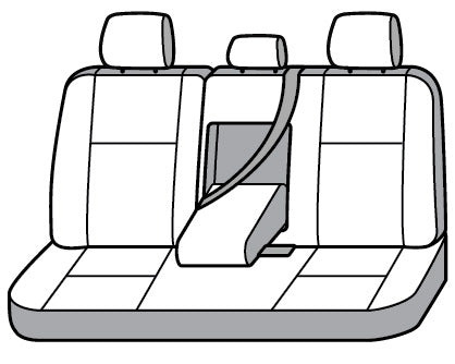 Product of Covercraft SS7576PCCH SeatSaver® Charcoal Black Polycotton Seat Cover 