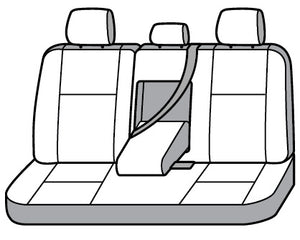 Product of Covercraft SS7576PCCH SeatSaver® Charcoal Black Polycotton Seat Cover 